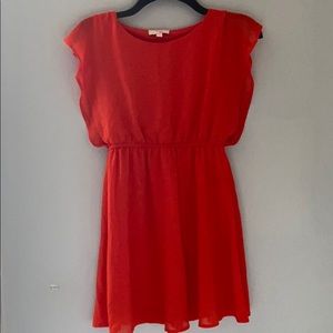 M GB girls red dress